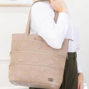 LUG Legacy Collection Taxi Tote Bag - Heather Sand